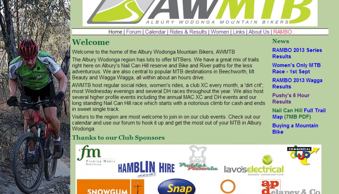 Welcome to the new AWMTB website!