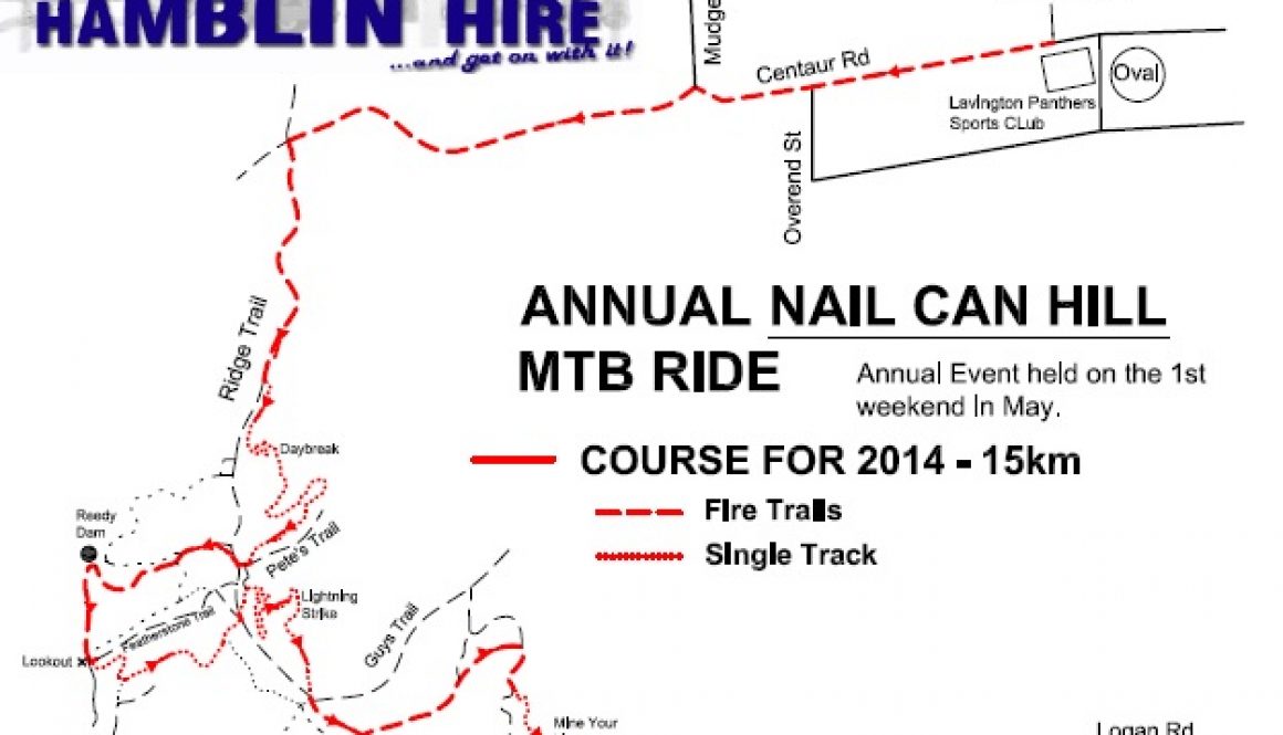 4th May – Nail Can Hill Race – Course Map